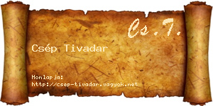 Csép Tivadar névjegykártya